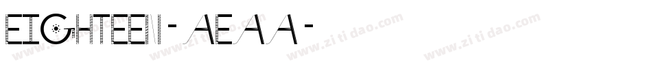 Eighteen-AEAA字体转换