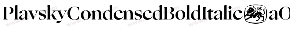 PlavskyCondensedBoldItalic-aOgg字体转换