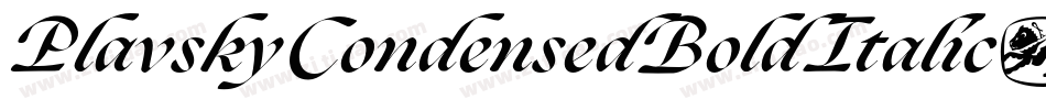 PlavskyCondensedBoldItalic-aOgg字体转换