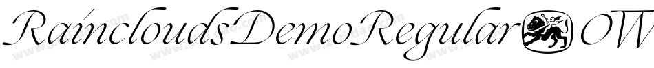 RaincloudsDemoRegular-0WOgG字体转换