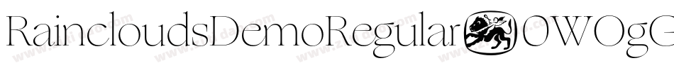 RaincloudsDemoRegular-0WOgG字体转换