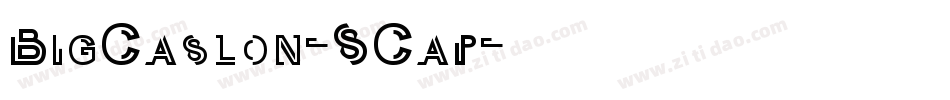 BigCaslon-SCap字体转换