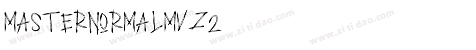 MasterNormal-mvZ2字体转换