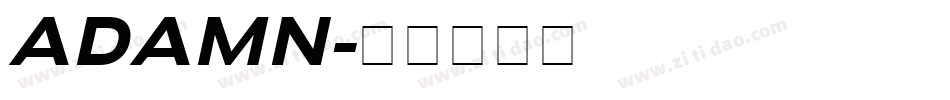 ADAMN字体转换