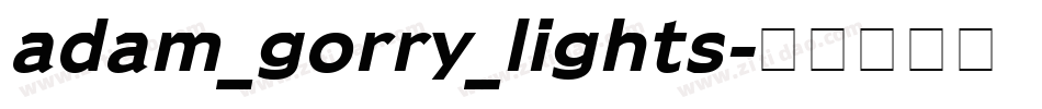 adam_gorry_lights字体转换