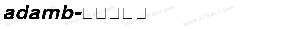 adamb字体转换
