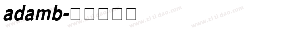 adamb字体转换