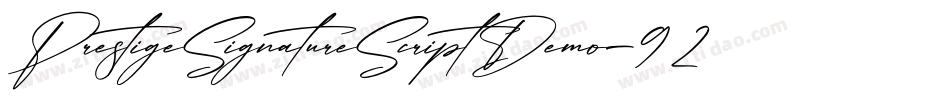 PrestigeSignatureScriptDemo-92z7字体转换