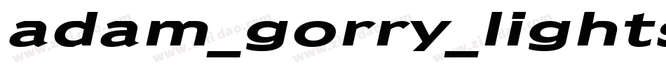adam_gorry_lights字体转换