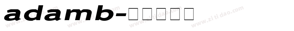 adamb字体转换