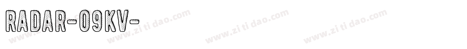 Radar-o9KV字体转换