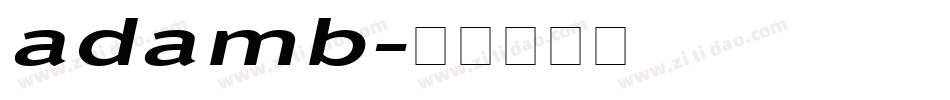 adamb字体转换