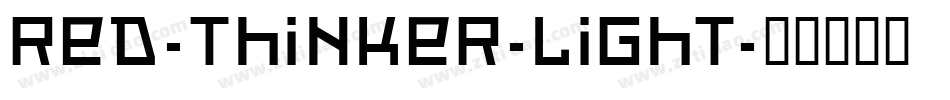 Red-Thinker-Light字体转换