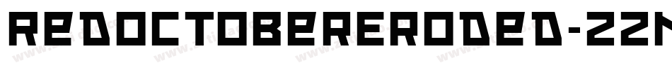 RedOctoberEroded-zznw字体转换