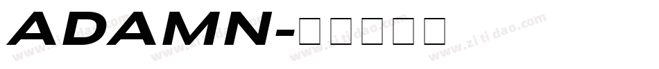 ADAMN字体转换