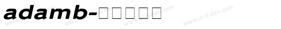 adamb字体转换