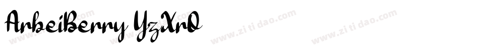 ArbeiBerry-YzXrO字体转换