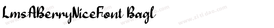 LmsABerryNiceFont-Bagl字体转换