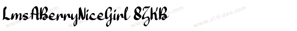 LmsABerryNiceGirl-8ZKB字体转换