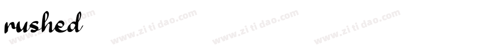 rushed字体转换