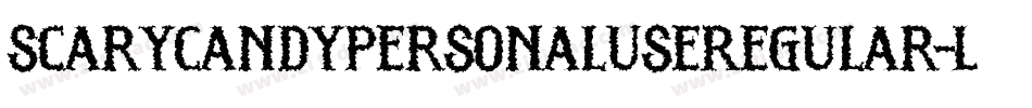 ScaryCandyPersonalUseRegular-L3Jny字体转换