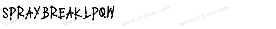 SprayBreak-LPqW字体转换