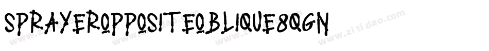 SprayerOppositeoblique-8qgn字体转换
