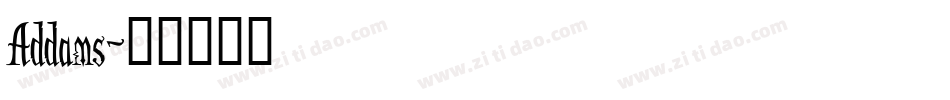 Addams字体转换