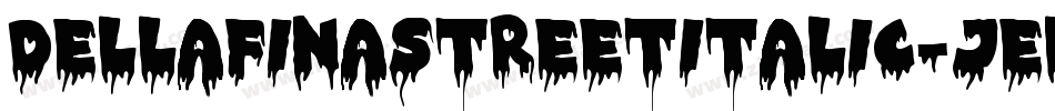 DellafinaStreetItalic-jELpj字体转换