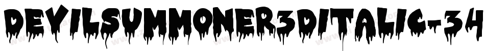 DevilSummoner3DItalic-34M3字体转换