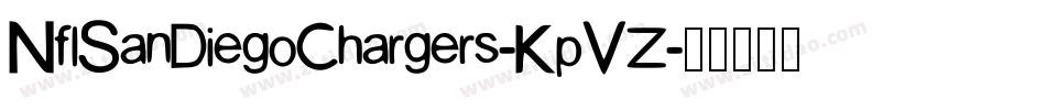 NflSanDiegoChargers-KpVZ字体转换