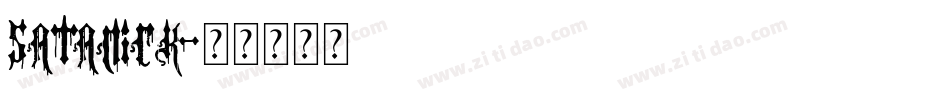 SATANICK字体转换