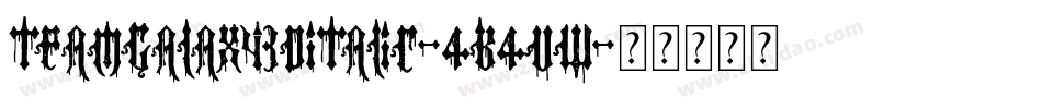 TeamGalaxy3DItalic-4B4vW字体转换