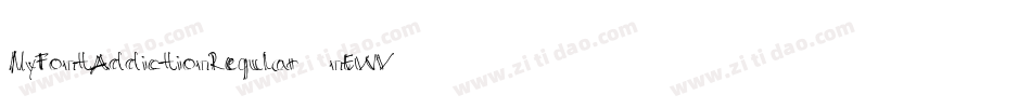 MyFontAddictionRegular-nEWV字体转换