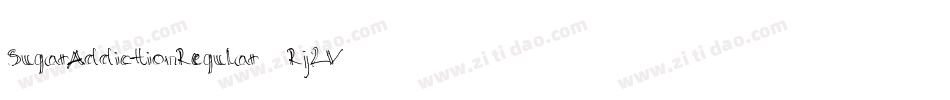 SugarAddictionRegular-Rj2V字体转换
