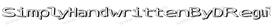 SimplyHandwrittenByDRegular-2OOno字体转换