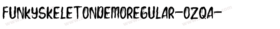 FunkySkeletonDemoRegular-ozqA字体转换