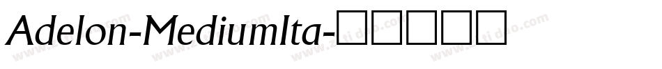 Adelon-MediumIta字体转换