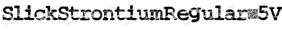SlickStrontiumRegular-5Vvz字体转换