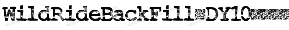 WildRideBackFill-DY10字体转换