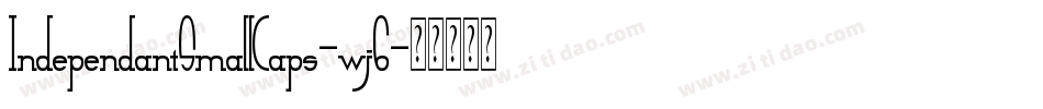 IndependantSmallCaps-wj6字体转换