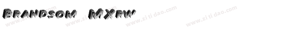 Brandsom-MXrw字体转换