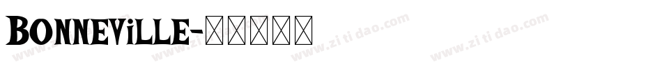 Bonneville字体转换