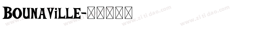 Bounaville字体转换