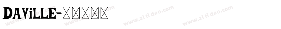 Daville字体转换