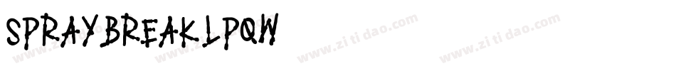 SprayBreak-LPqW字体转换