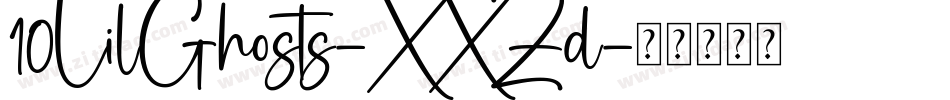 10LilGhosts-XXZd字体转换