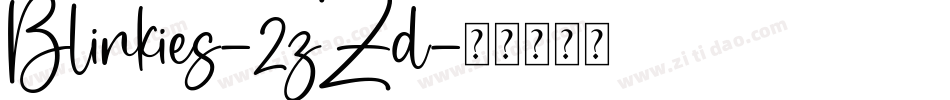 Blinkies-2zZd字体转换