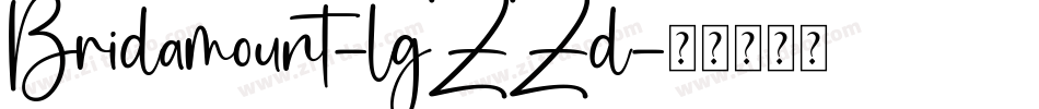 Bridamount-lgZZd字体转换