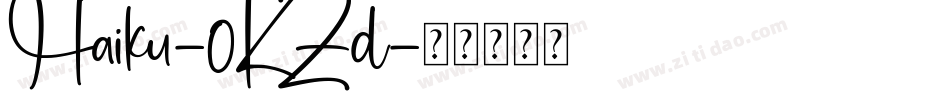 Haiku-0KZd字体转换